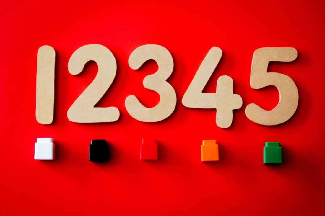 numbers wall decor